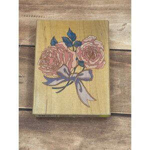 1993 RUBBER STAMPEDE A337G BEATRICE BUTTERFLY POSY STAMP BY CYNTHIA HART ROSE